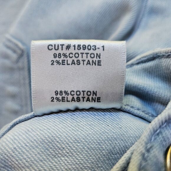 J BRAND Womens Joan Jeans 24 High Rise Elara Light Wash Exposed Button Fly Crop - Picture 11 of 12